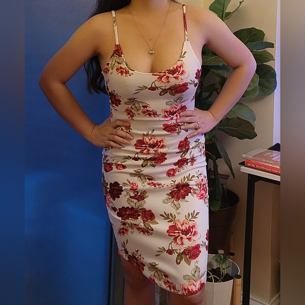 Women's Strap Dress Floral Small